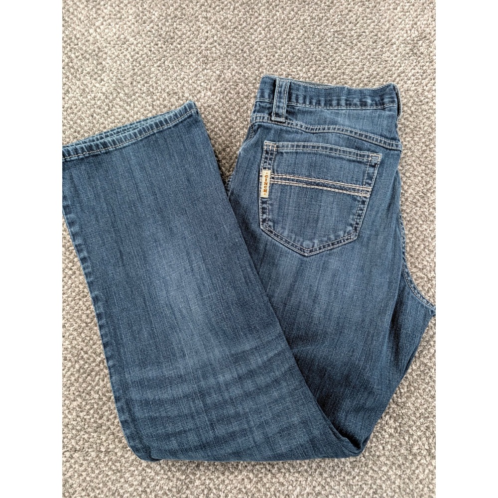 Cinch Carter 2.4 Mens Jeans 34x32 Medium Wash Straight Leg Denim Western Style